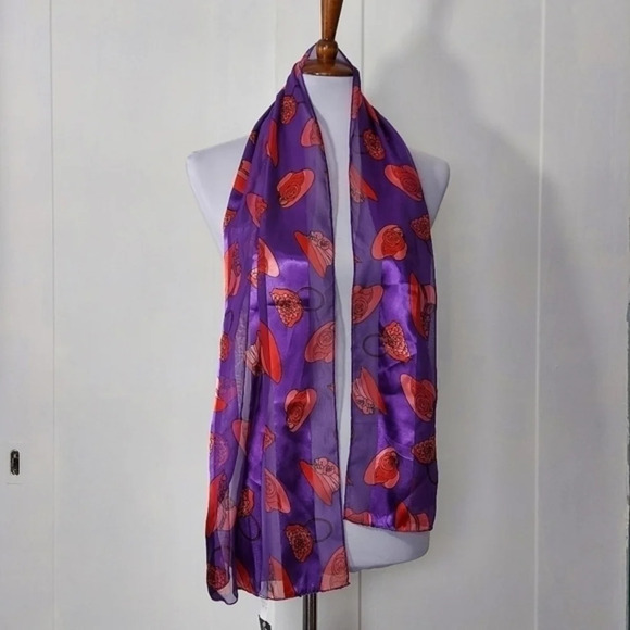 Bon Worth Red Hat‎ Society Rectangular Scarf - Picture 2 of 10